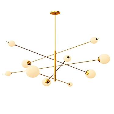 Orbital Masterpiece Chandelier 3D model image 1 