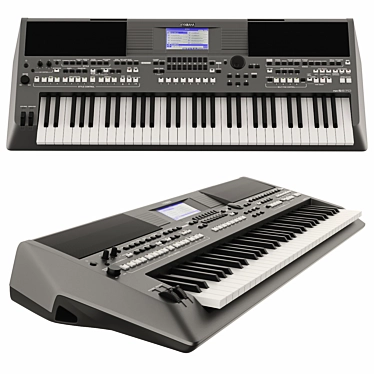 Versatile Yamaha PSR-S670 Keyboard 3D model image 1 