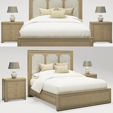 Romantically Modern Hooker Bed 3D model image 1 