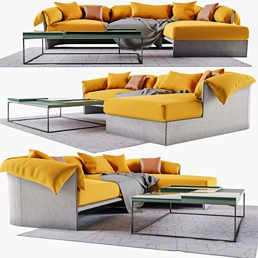 Modern Comfort: Linteloo Highlight Sofa 3D model image 1 