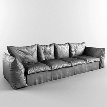 Italian Designer Sofa 3D model image 1 