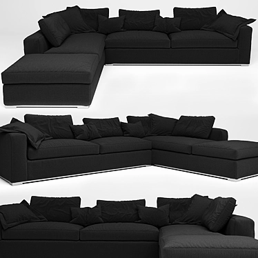 Luxurious Omnia Sofa: The Perfect Blend of Style and Comfort 3D model image 1 