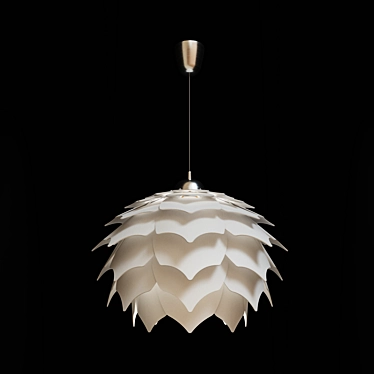 PANGO 2 Wooden Pendant Light 3D model image 1 