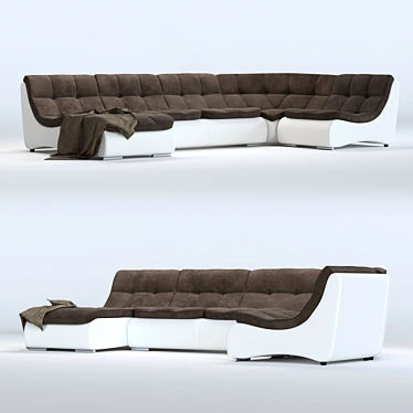 Modular Montrell Sofa: Versatile Design, Customizable Colors 3D model image 1 