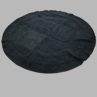 Stylish Round Carpet: 1500mm Diameter 3D model image 1 