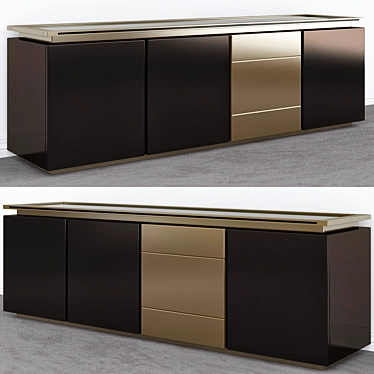 Modern Minotti Sideboard 3D model image 1 