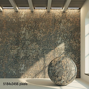 Decorative Plaster for Old Painted Walls 3D model image 1 