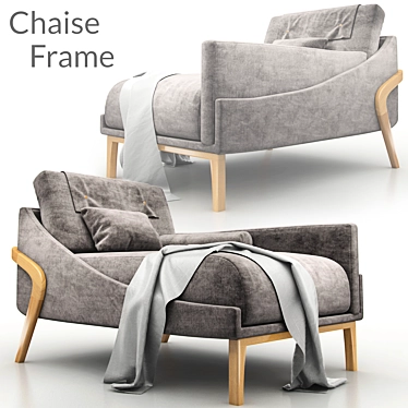 Modern Chaise Frame: Masotti ZM.110 3D model image 1 