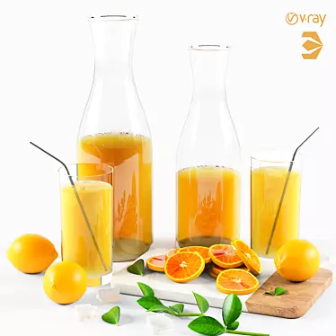 Refreshing Citrus Lemonade 3D model image 1 