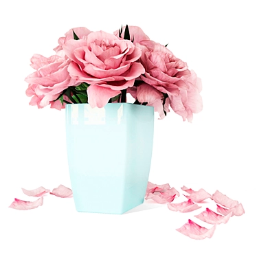 Pastel Petal Bouquet 3D model image 1 