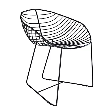 LYSTOK Metal Chair 3D model image 1 