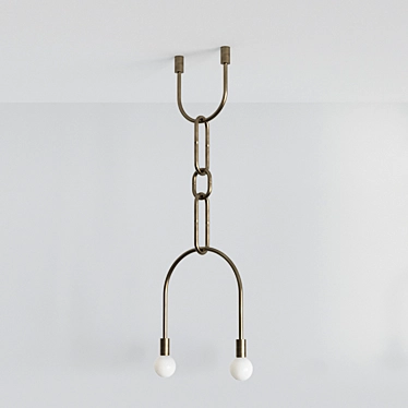 Volker Haug Chain U: Sleek and Stylish Pendant Light 3D model image 1 