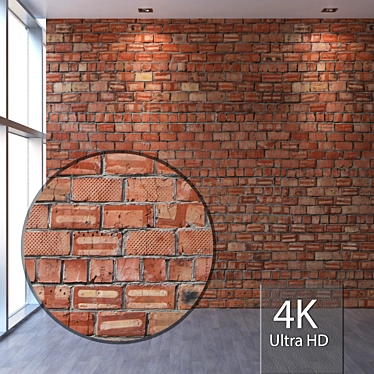 Seamless 4K Brick Texture 3D model image 1 