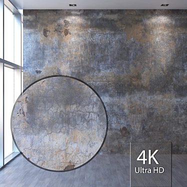 Concrete Wall Texture 4K  Seamless Design 3D model image 1 