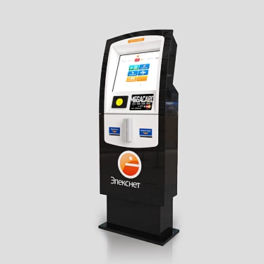 Elegant Eleksnet Payment Terminal 3D model image 1 