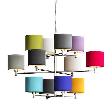 Stylish Bonn Chandelier: Illuminate Your Space 3D model image 1 