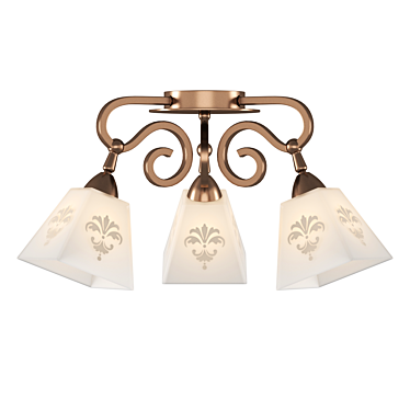 Freya Silvana Ceiling Light 3D model image 1 