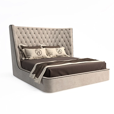 Italian Luxury Bed: Medici by Vittoria Frigerio 3D model image 1 