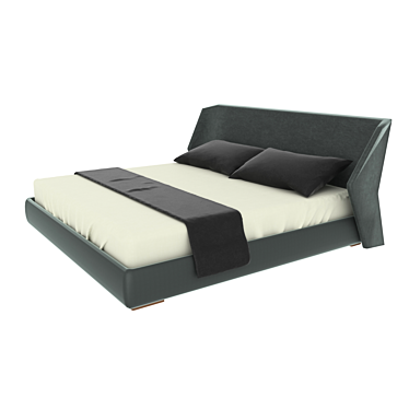 Elegant Oasis: Machiatto Bed 3D model image 1 