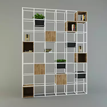 Stylish Wall Shelf: Organize & Display 3D model image 1 