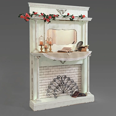 Provence Visual Fireplace 3D model image 1 