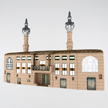 Fantasy Mosque: Rural Collection 3D model image 1 