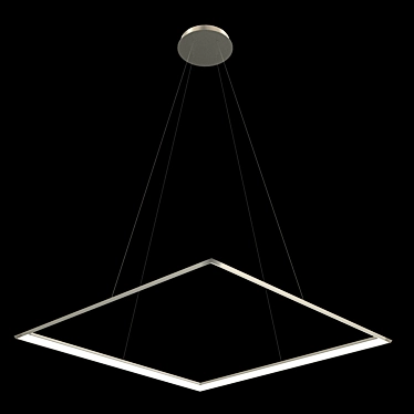 Designer Square Pendant Light 3D model image 1 