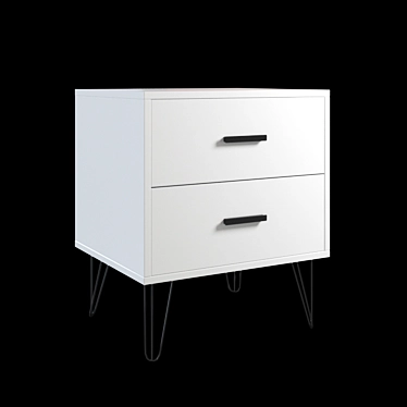 Florida Bedside Table: Compact and Stylish 3D model image 1 