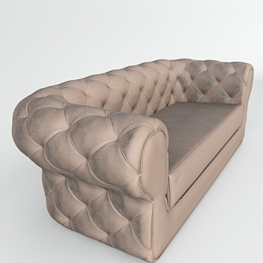 Elegant Chester Sofa 3D model image 1 
