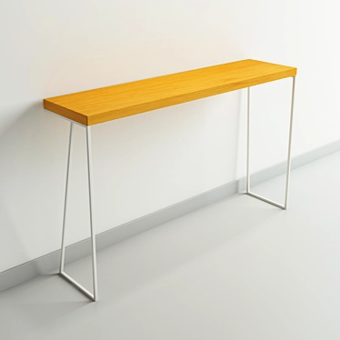 Minimalist Console Table: Modern Design with Simple Elegance 3D model image 1 