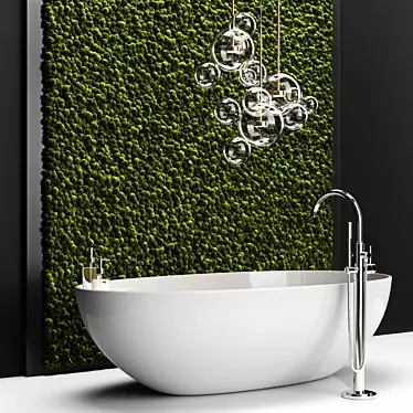 Mossy Bathroom Bliss 3D model image 1 