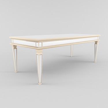 Elegant Oak Dining Table 3D model image 1 