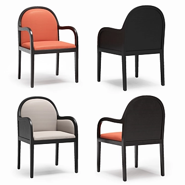 Elegant Virtual Butler Chair 3D model image 1 
