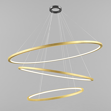 Superloop Delta Ceiling Light 3D model image 1 