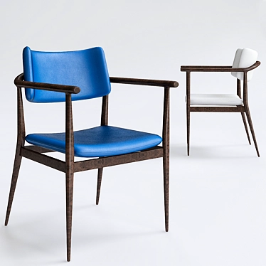 Nissa Chairs: Elegant Seating Solution 3D model image 1 