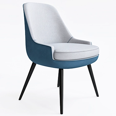 Sleek Comfort: Chair by Walter Knoll 3D model image 1 