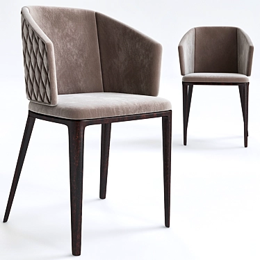 Elegant Opera Louise Chair 3D model image 1 