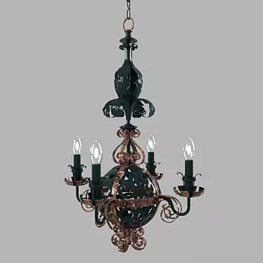 Tropical Oasis Chandelier 3D model image 1 