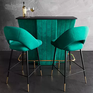 Elegant Bar Bolton & Avorio: Perfect for Any Space 3D model image 1 