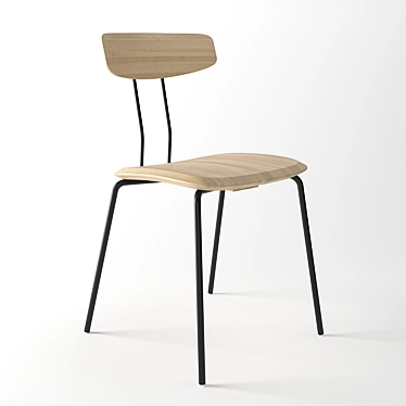 Contemporary Okito Chair 3D model image 1 