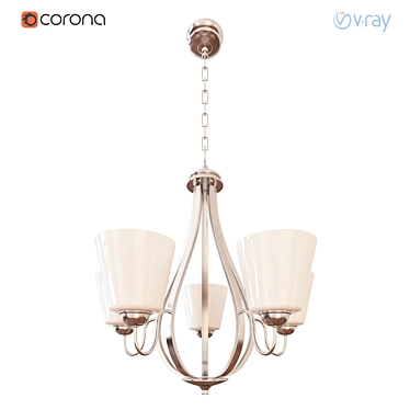 Elegant Arden Chandelier: A Stunning Lighting Fixture 3D model image 1 