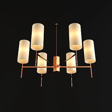 Modern 3DMax Ceiling Light 3D model image 1 