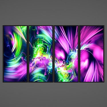 Abstract Burst Artwork 3D model image 1 