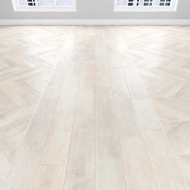 Rocky Oak Parquet: Herringbone, Linear & Chevron 3D model image 1 