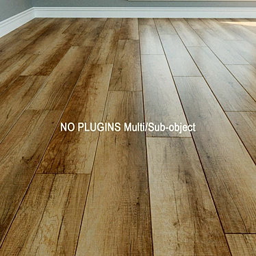  Wineo Laminate Flooring: Natural Wood Design 3D model image 1 