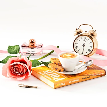 Elegant Breakfast Set 3D model image 1 