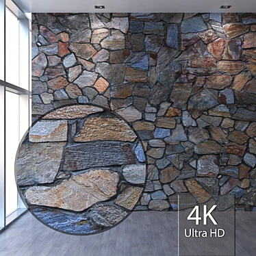 Seamless 4K Natural Stone 3D model image 1 