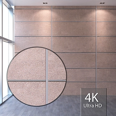 Seamless 4K Facade Covering 3D model image 1 