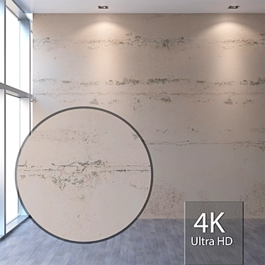 Seamless 4K Textured Plaster 3D model image 1 