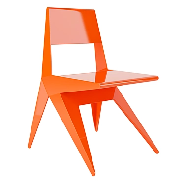 Lamberti Star: Sleek Aluminum Chair 3D model image 1 